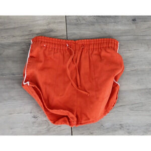 VINTAGE Sanroy Youth Girls Size 5 Pull On Shorts Red Snap Pocket